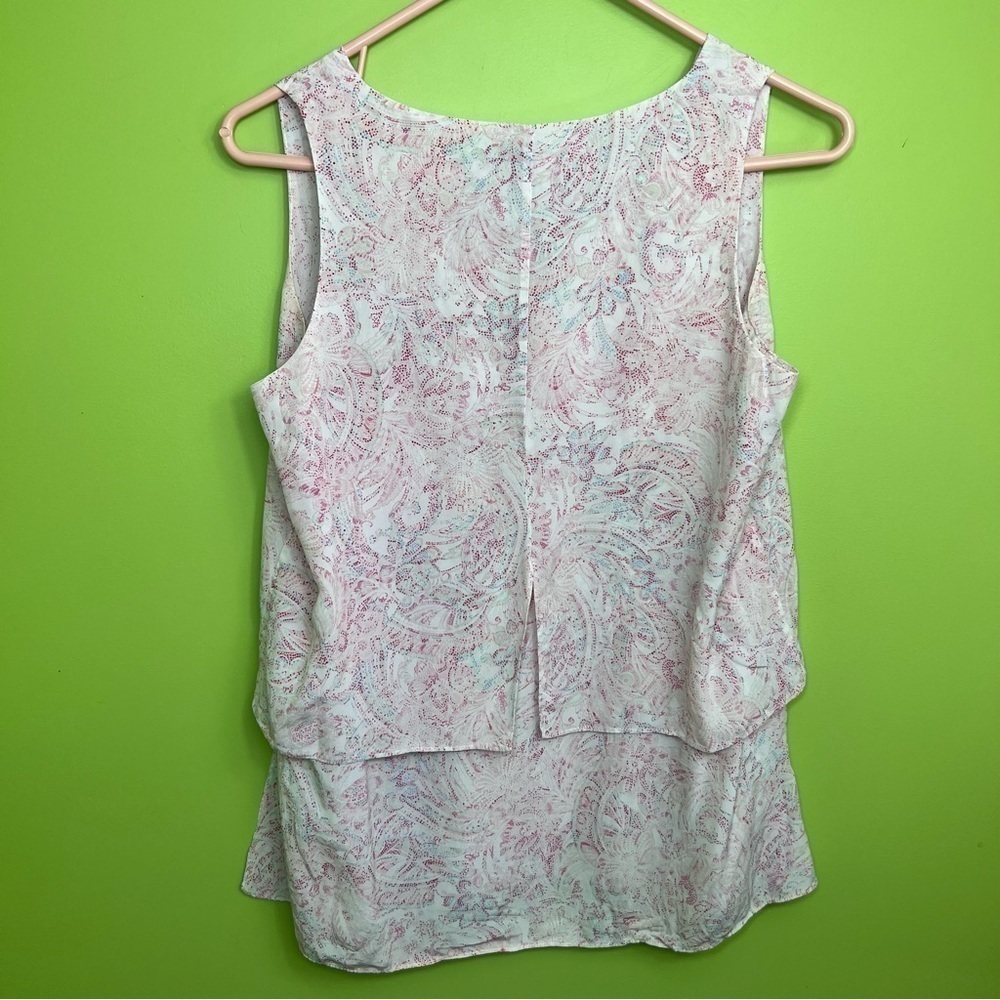 Etcetera asymmetric silk lightweight tank size 0 - Picture 4 of 4